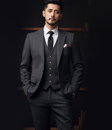 Midnight Pinstripe Ensemble