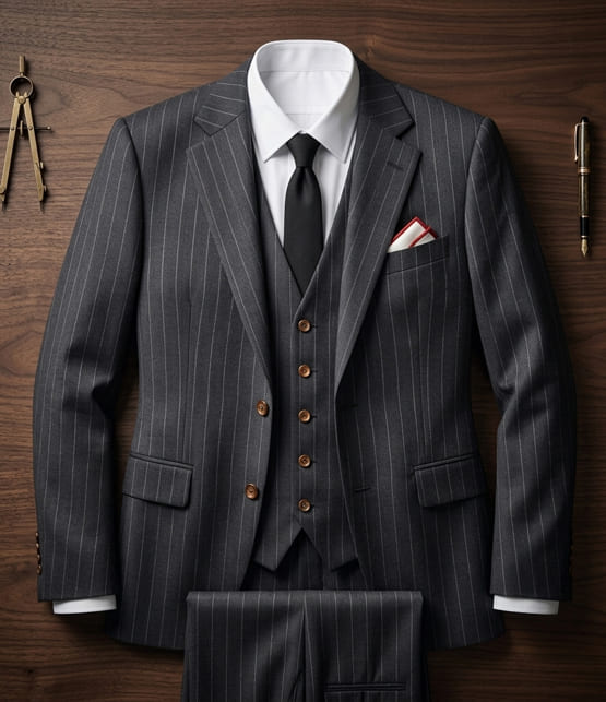 Midnight Pinstripe Ensemble 2