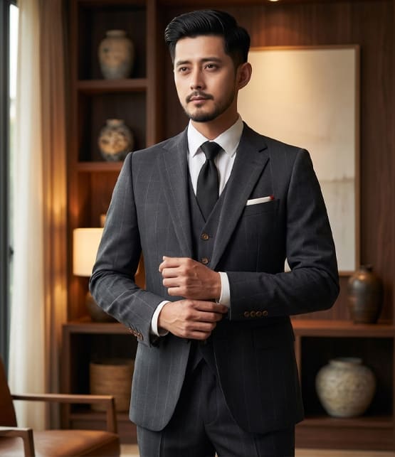  Midnight Pinstripe Ensemble 4